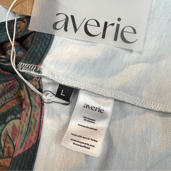 Averie Halley Midi Slit Skirt & Knotted Top Pink & Saffron Floral Leaves Set - Picture 7 of 13